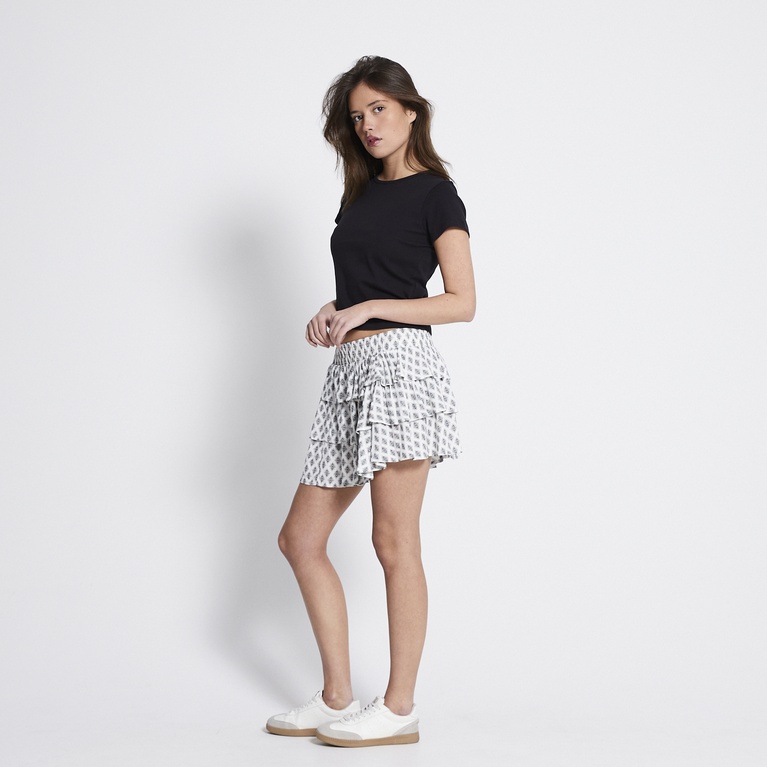 Frill crepe skirt "Lana"